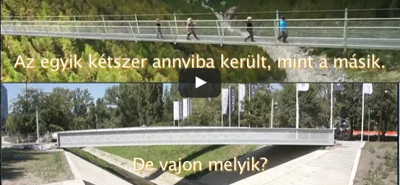 Így meg pláne bitang drágának tűnik a vizes vb szuperhídja - videó