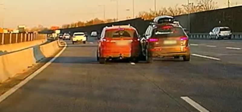 Így lesz balesetveszély egy közúti számonkérésből - videó