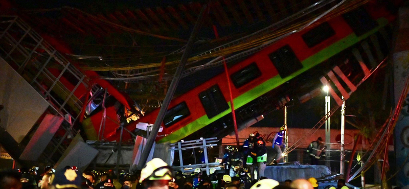 Leszakadt egy metrófelüljáró Mexikóvárosban, 20 ember meghalt