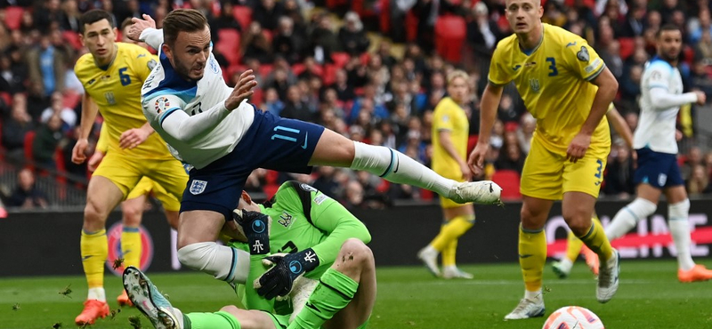 Sima angol siker az ukránok ellen a Wembleyben