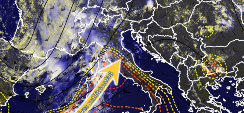 Különleges futószalag hoz viharokat Magyarország fölé – térképek