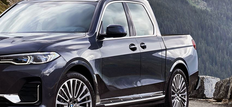 Vélhetően ritkán szállítana betonkeverőt ez a platós BMW X7