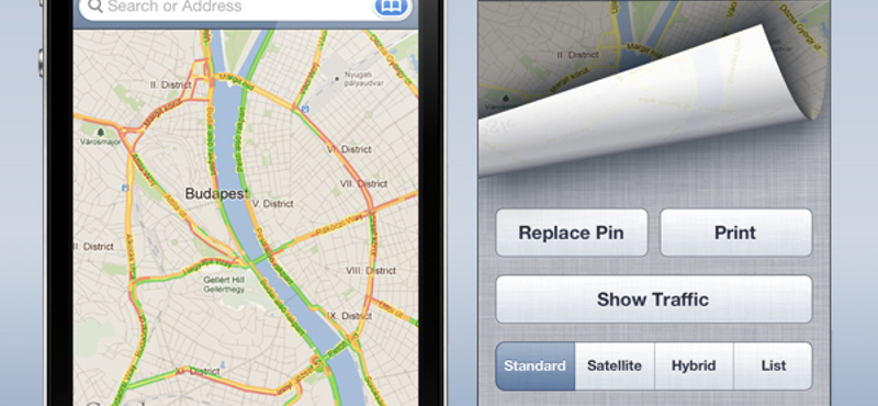 iOS 5 tipp: forgalom figyelése a Google Mapsben