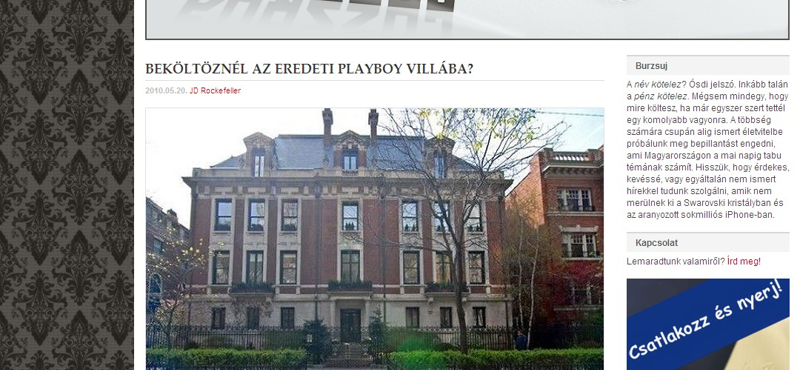 Költözzön be az eredeti Playboy-villába