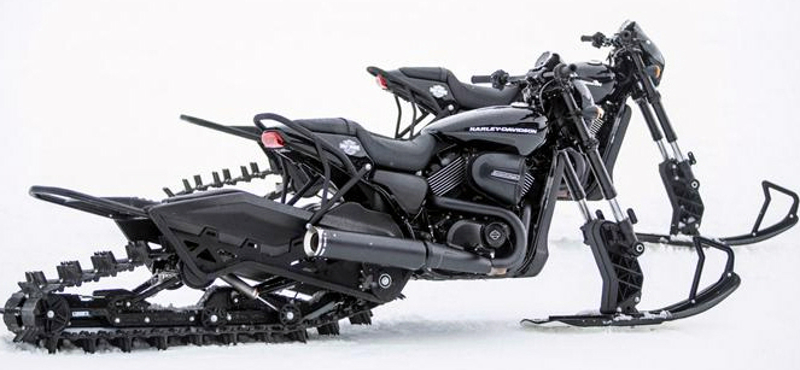 Azért van stílusa egy Harley-Davidson hómotornak