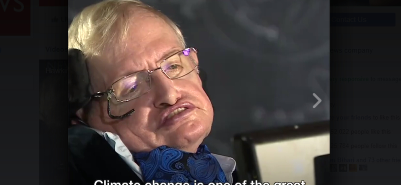 Stephen Hawking megmondta a magáét Trumpnak - videó