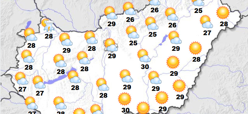 Brutális kánikulával búcsúzik a nyár, keddre ígérik a 10 fokos lehülést