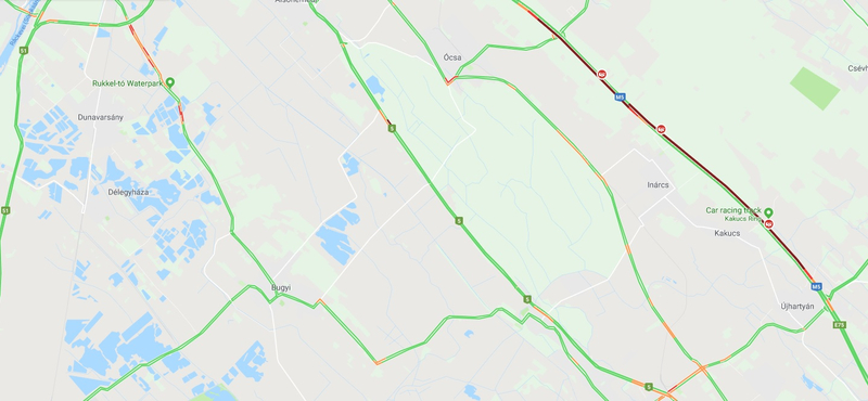 Baleset miatt komoly dugók az M5-ösön