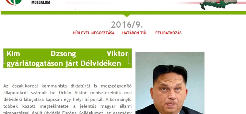 Kim Dzsong Unt photosoppolt Orbánból a Jobbik – fotó