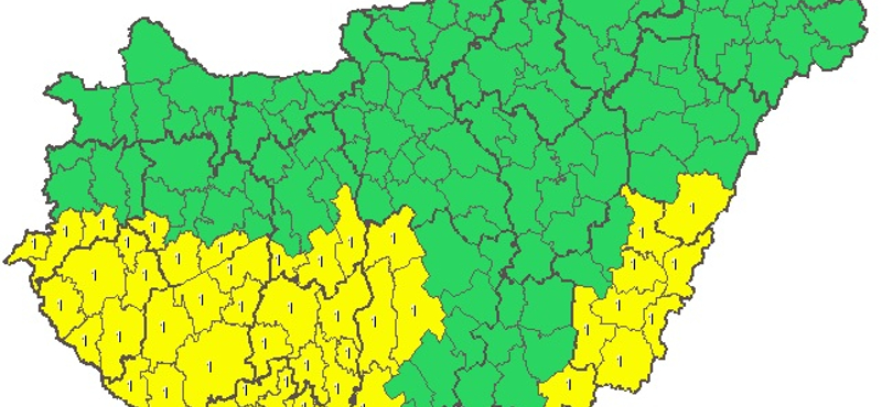 Újabb riasztást adtak ki, de nem a hó miatt – térkép