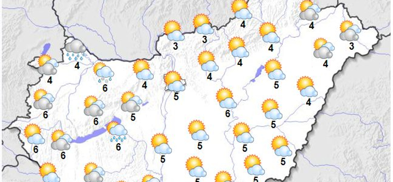 Kicsit kisüt a nap, de utána visszatérnek a felhők és hózáport, meg égzengést hoznak magukkal