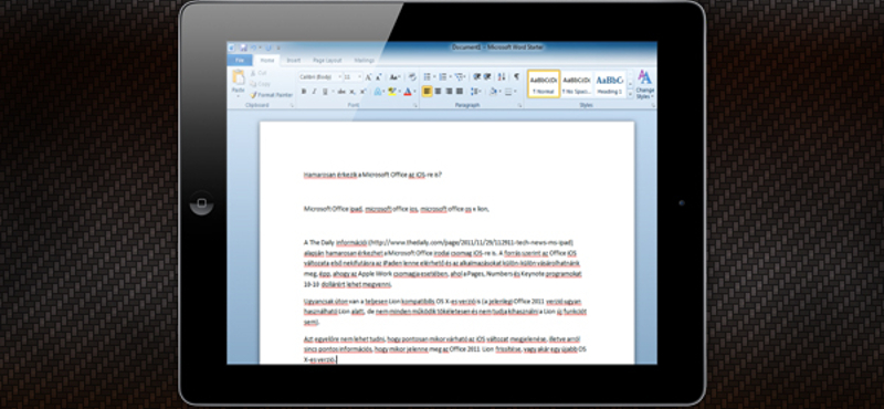 Hamarosan érkezik a Microsoft Office az iOS-re (iPadre) is?