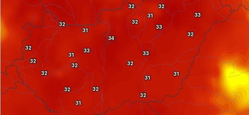 A legmagasabb fokú hőségriadót rendelték el hétvégétől