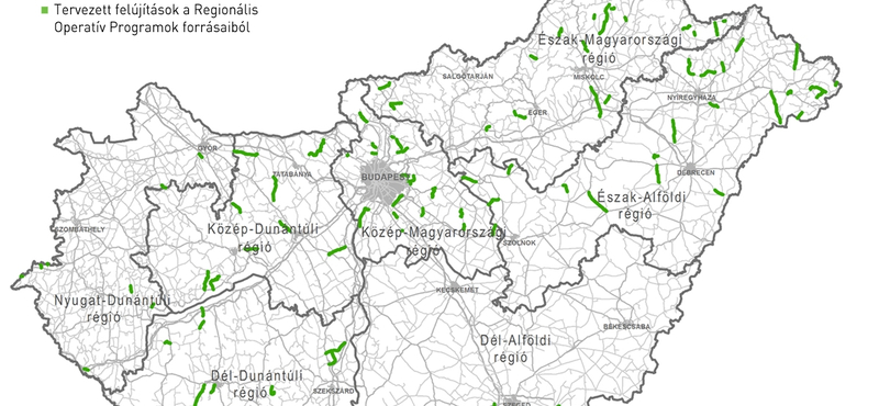 Itt újítják fel az utakat idén – térkép