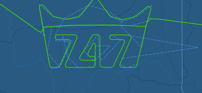 Különleges koronát rajzolt az égre az utolsó Boeing 747-es, videón az első felszállása