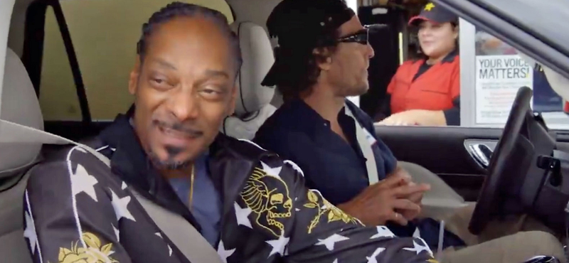 Hatalmasat megy együtt Snoop Dogg és Matthew McConaughey - videó