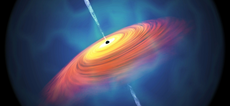 Megcéloztak egy szupermasszív fekete lyukat, fényes sugárzás tört ki belőle