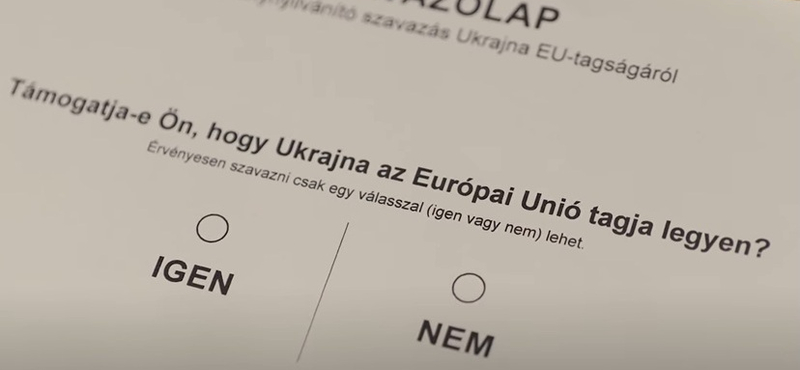 Igen, tényleg így fog kinézni a szavazólap Ukrajna EU-tagságáról