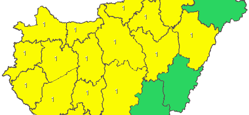 Figyelmeztetést adtak ki ónos eső miatt