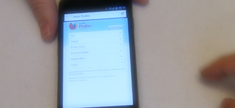 Napi videó – Firefox 9 Android teszt