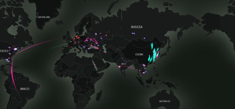 Mutatunk egy érdekes térképet: ennyi hackertámadás történik éppen ebben a pillanatban
