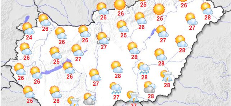 A délelőtt a felhőké, a délután a napsütésé lesz