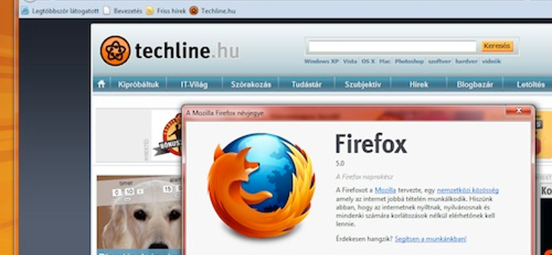 Már letölthető a végleges Firefox 5