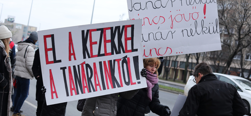 Kezdődik a tanárok egyhetes országos sztrájkja, van város, ahol minden gimnázium részt vesz