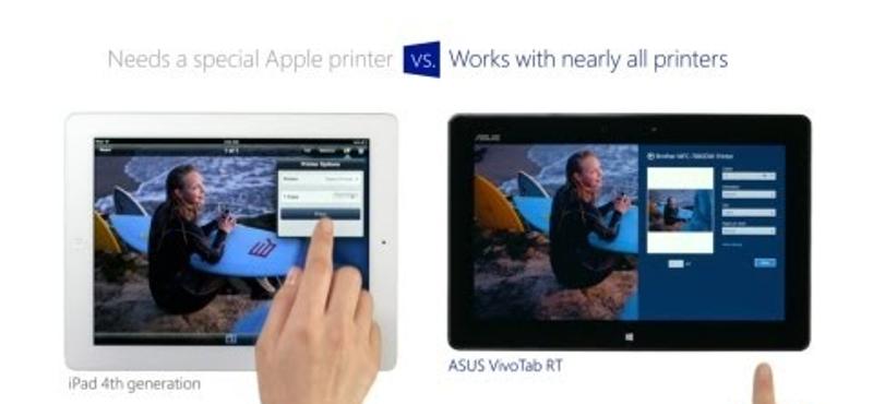 Béna az iPad a Microsoft szerint