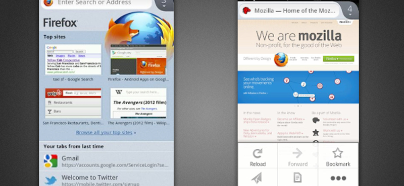 Megújult külsőt és Flash támogatást kapott az androidos Firefox