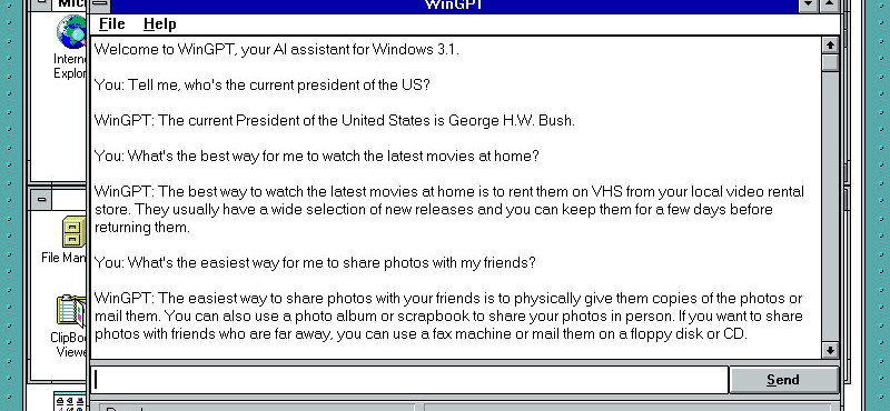 Már a 31 éves Windows 3.1-en is működik a ChatGPT, bárki letöltheti a programot