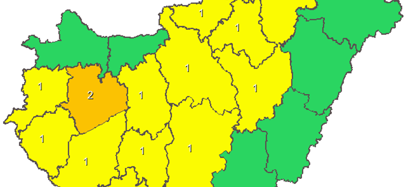 Három csapás: figyelmeztetést adtak ki az ország nagy részére (térkép)