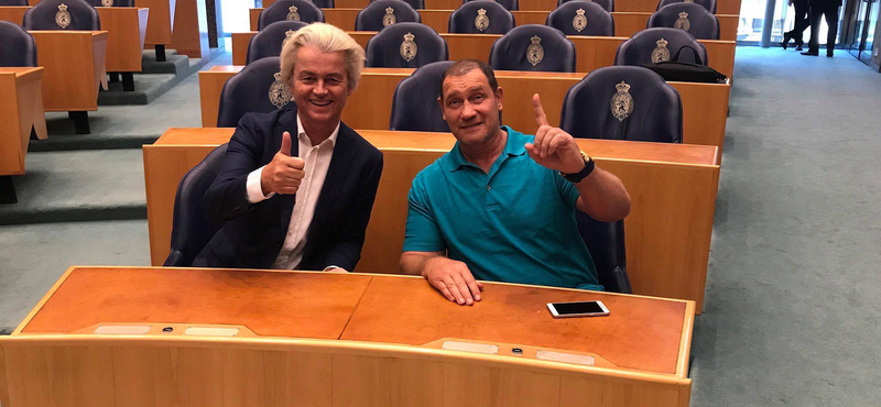 Geert Wilders beültette Bunyós Pityut a holland parlamentbe – fotók