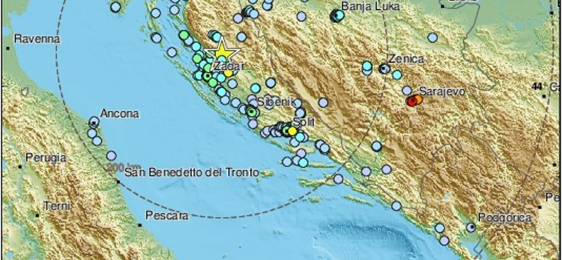 Földrengés volt Horvátországban