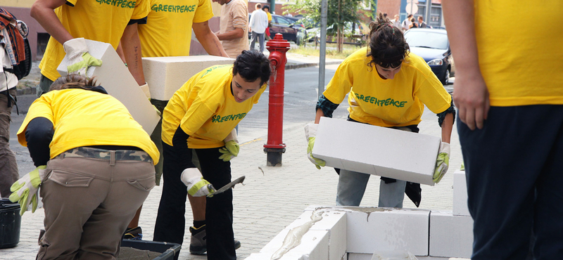 Greenpeace-akció az atomenergia ellen