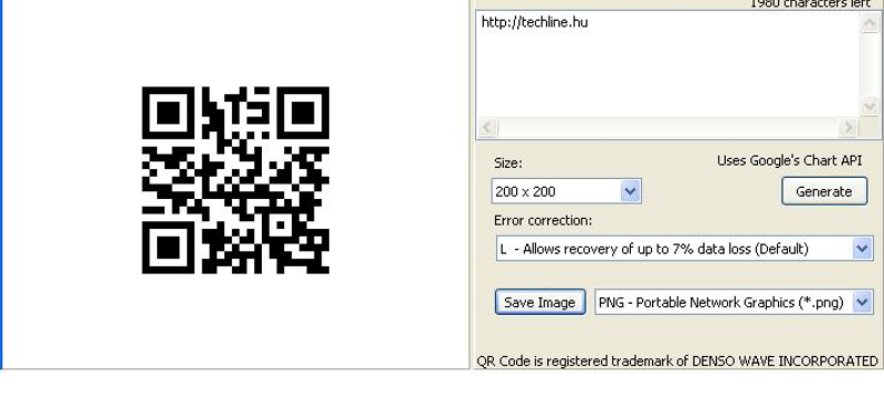 Egy egyszerűen kezelhető, hordozható, ingyenes QR kód generátor