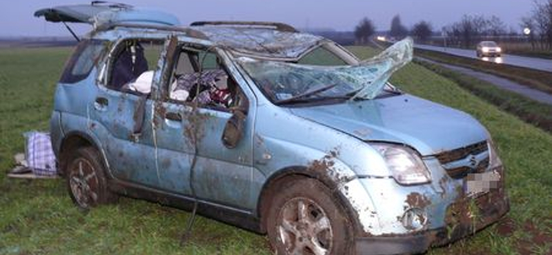 Fotók: nagyot borult egy Suzuki Nagyhalásznál