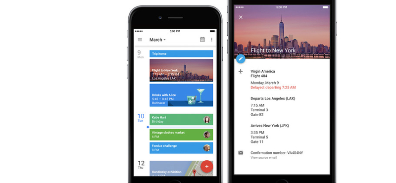 Ha iPhone-ja van, töltse le: gyönyörű lett a Google új naptár alkalmazása