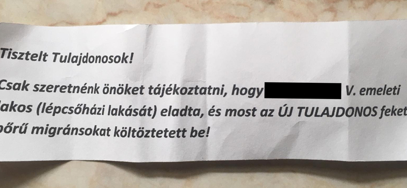 Már egy 8.kerületi panelben is migránspánik tört ki