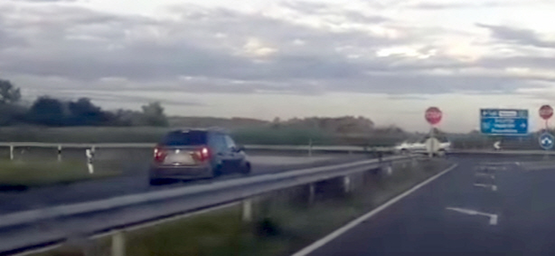 Ki tudja, hol hajthatott fel szemből az M1-esre ez a Suzuki – videó 