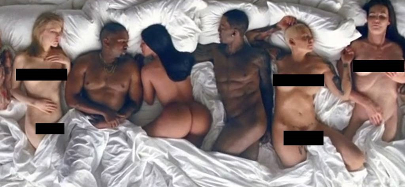 Kanye West kiállította Rihanna és Donald Trump meztelen testét