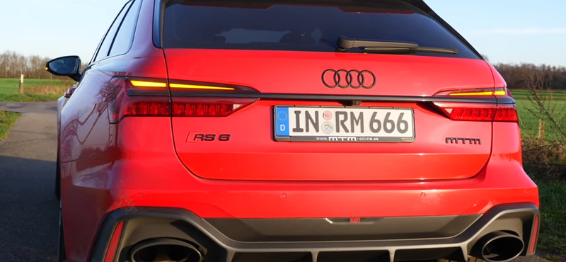Így gyorsul az 1001 lóerős Audi RS6 kombi – videó