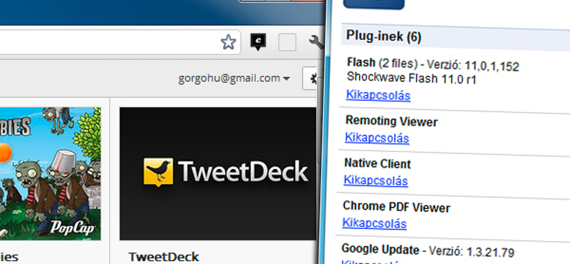 Így tilthatjuk le a Chrome Flash Player és PDF viewer moduljait