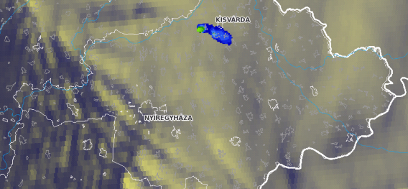 Furcsa esőt észlelt a radar Kelet-Magyarországon