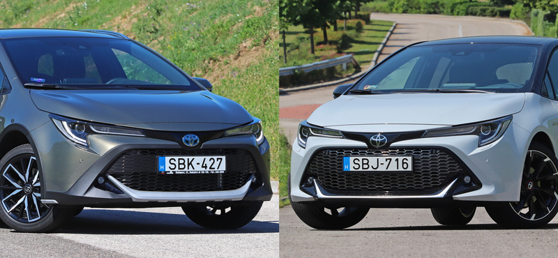 A sportos és a puttonyos terepes: éhezőművész új hibrid Toyota Corollákat teszteltünk