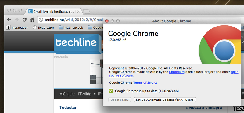 Letölthető a végleges Chrome 17 böngésző!