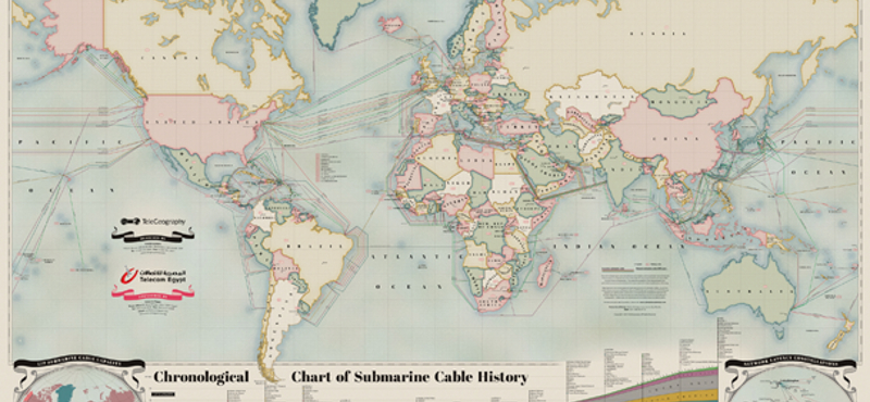 Érdekes látvány: így is itt húzódnak az óceánok alatti internetkábelek