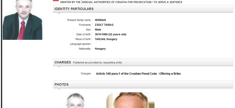 Felkerült a Mol-vezér az Interpol oldalára – fotó