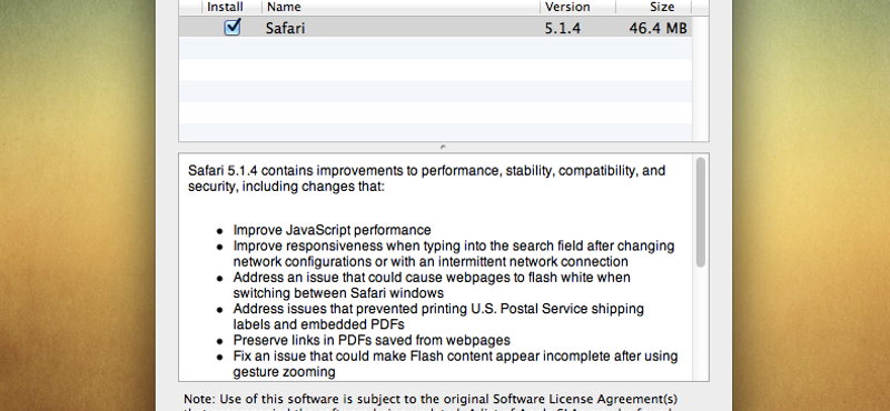 Letölthető a Safari 5.1.4-es frissítése!