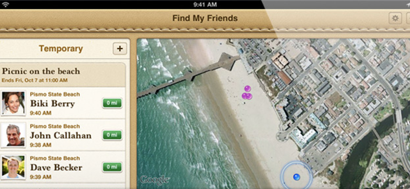 Megjelent a Find My Friends alkalmazás iPhone-ra és iPadre